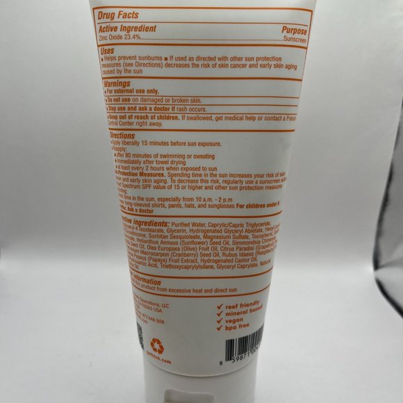 Thinkbaby Sunscreen Zinc Oxide SPF 50 6 oz/177 ml - New and Sealed - Picture 2 of 3